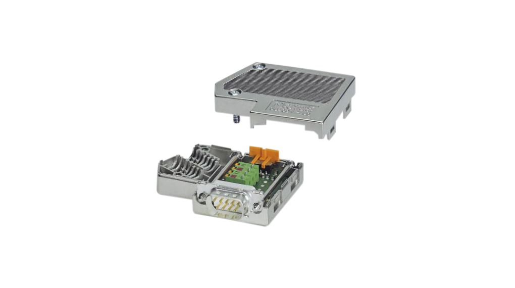 Kit de connecteur D-SUB, DE-9 Fiche mâle, Bloc serre-fil, ABS